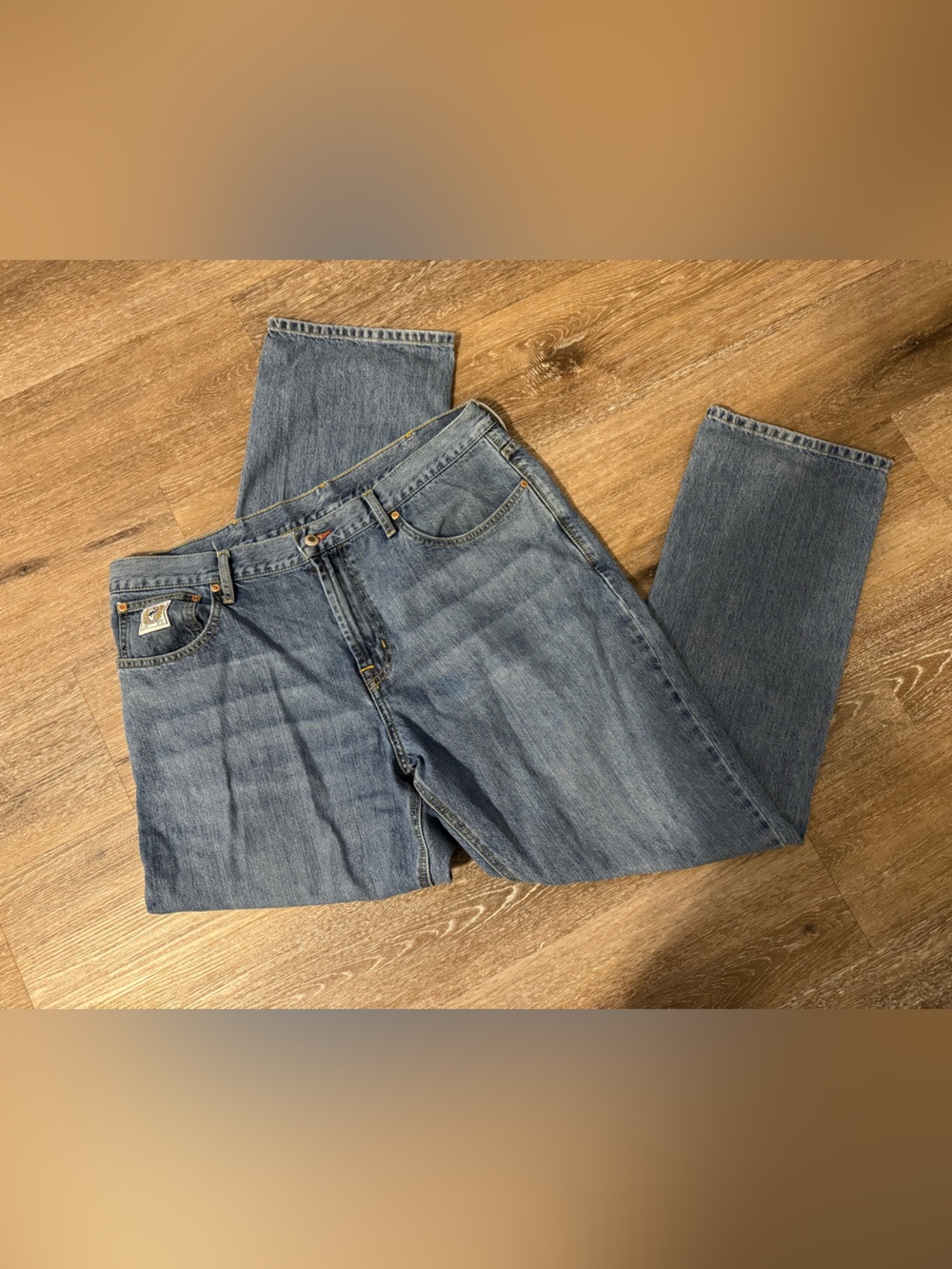 Cinch Men's Straight Jeans in Medium Blue Denim